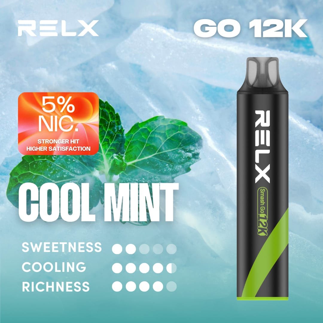 RELX 悅刻Smash Go12000口大容量拋棄式電子煙|悅刻免充免調整出門即用 RELX Smash Go12000口