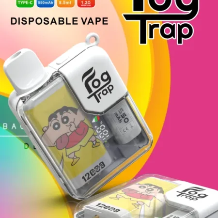 Fog Trap拉布布×蠟筆小新聯名款12000口拋棄式小煙|卡通造型吸睛×耐抽好入口 Fog-trap