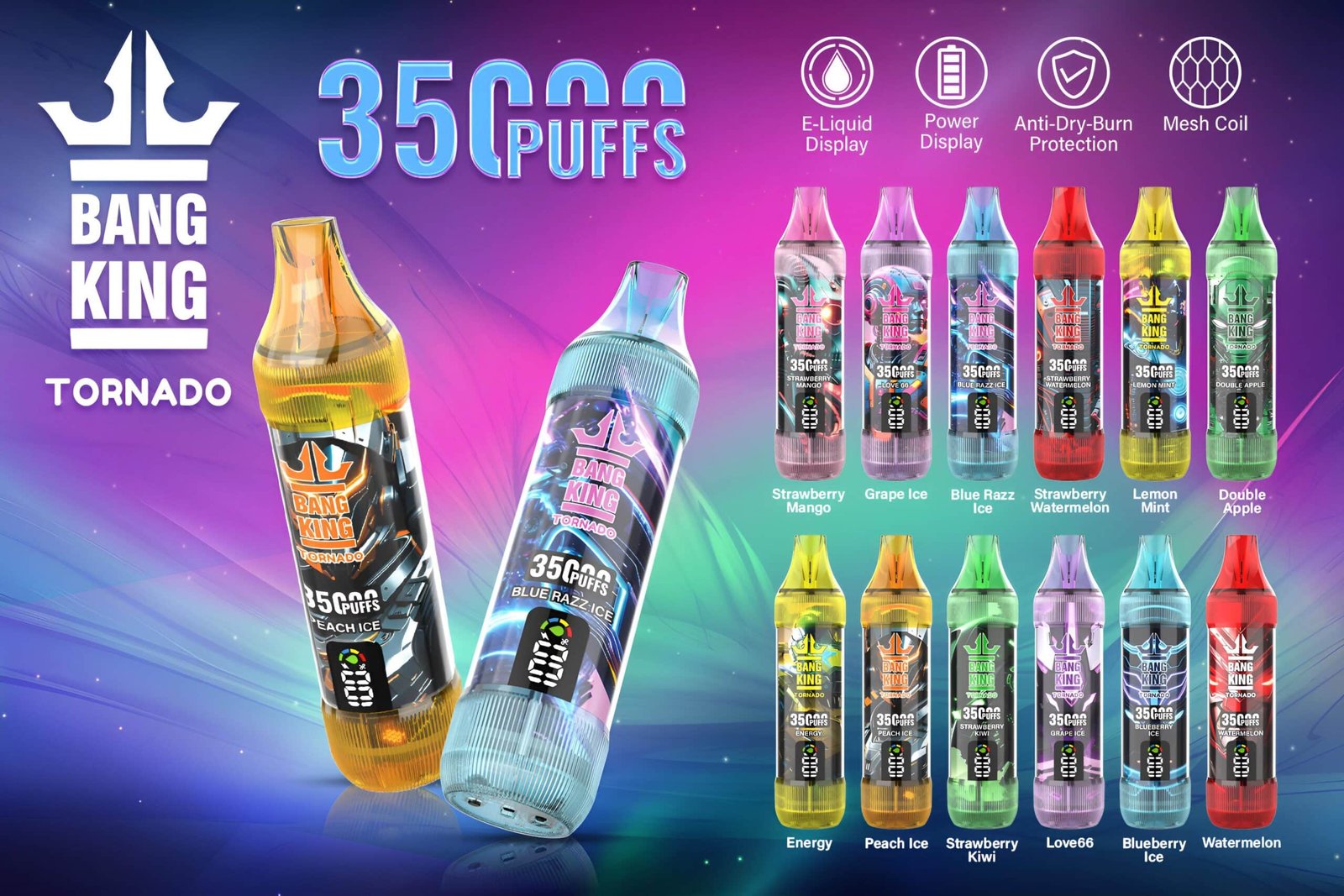 Bang King 35000口大煙量拋棄式電子煙 歐美暢銷款 Bang King 35000口大煙量拋棄式電子煙 歐美暢銷款:圖片 6