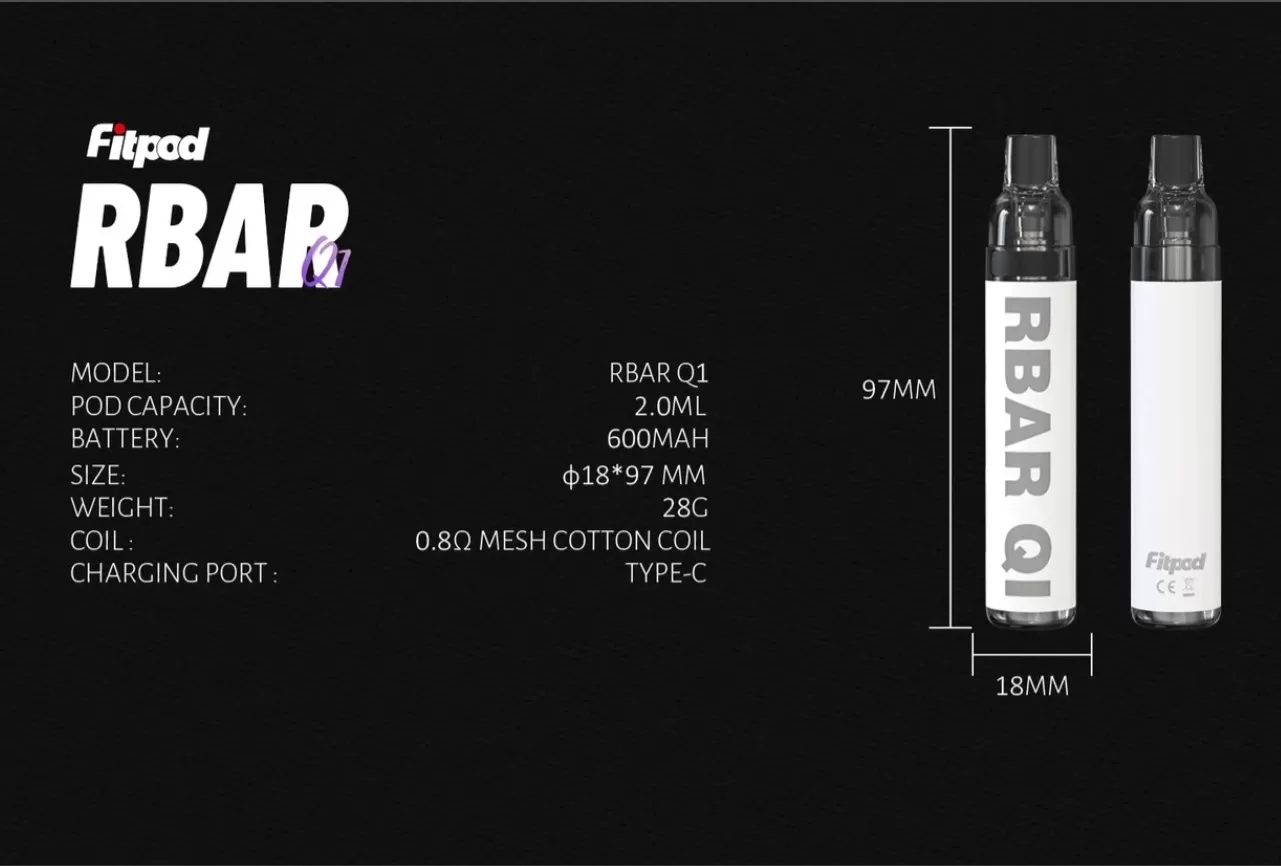 FITPOD RBAR Q1 拋棄式注油主機|耐用便捷|支持多次注油 FITPOD RBAR Q1 拋棄式注油主機|耐用便捷|支持多次注油:圖片 3
