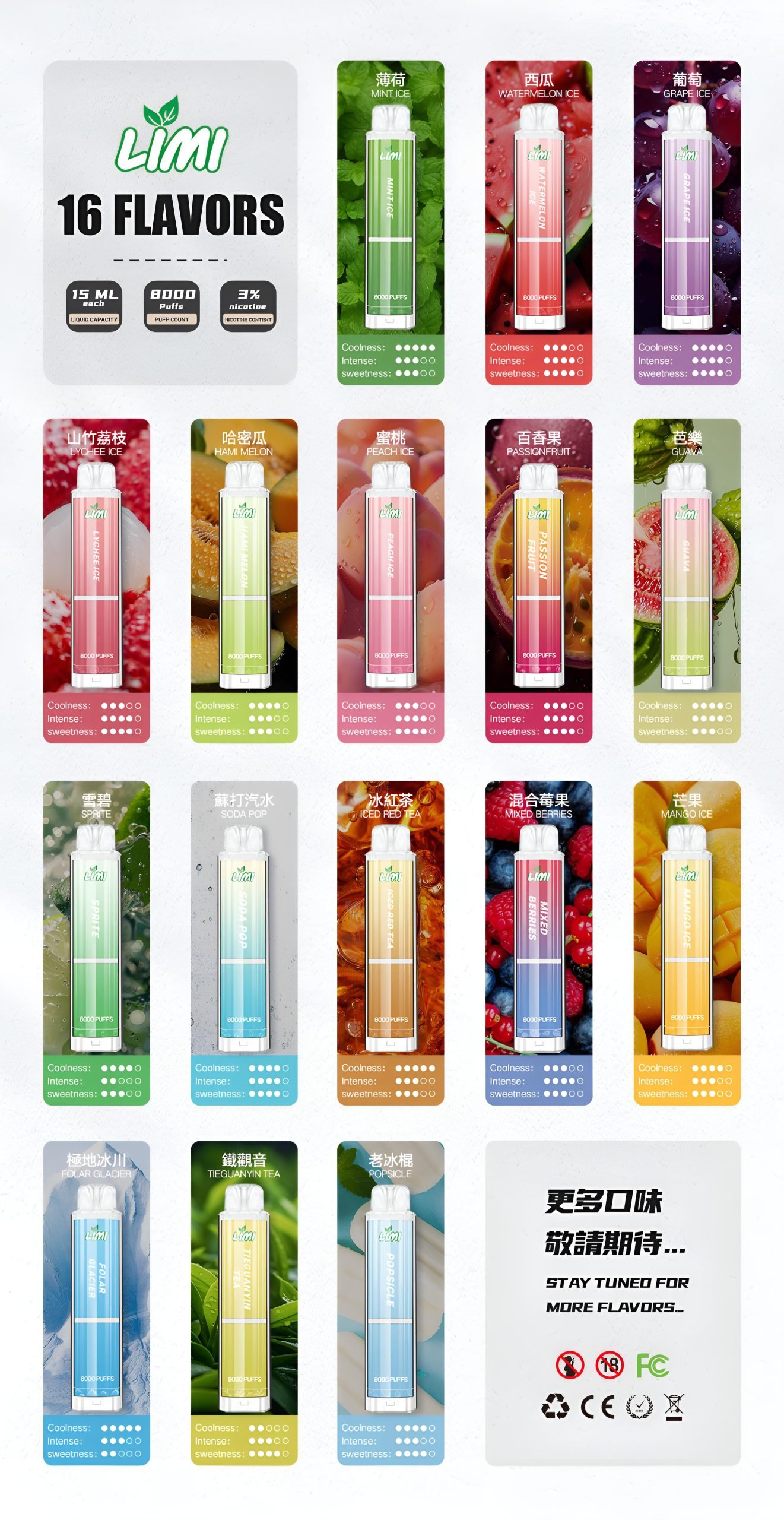 Limi 8000口 拋棄式電子煙|超大容量一次性設計|711貨到付款 Limi 8000口 拋棄式電子煙|超大容量一次性設計|711貨到付款:圖片 3
