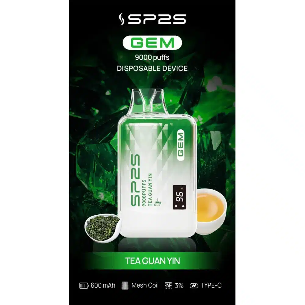 SP2S GEM9000口拋棄式電子煙|高清顯示屏|持久煙感|精緻設計 SP2S GEM9000口拋棄式電子煙|高清顯示屏|持久煙感|精緻設計:圖片 4