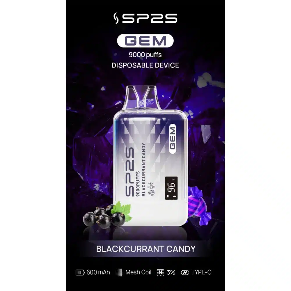 SP2S GEM9000口拋棄式電子煙|高清顯示屏|持久煙感|精緻設計 SP2S GEM9000口拋棄式電子煙|高清顯示屏|持久煙感|精緻設計:圖片 8