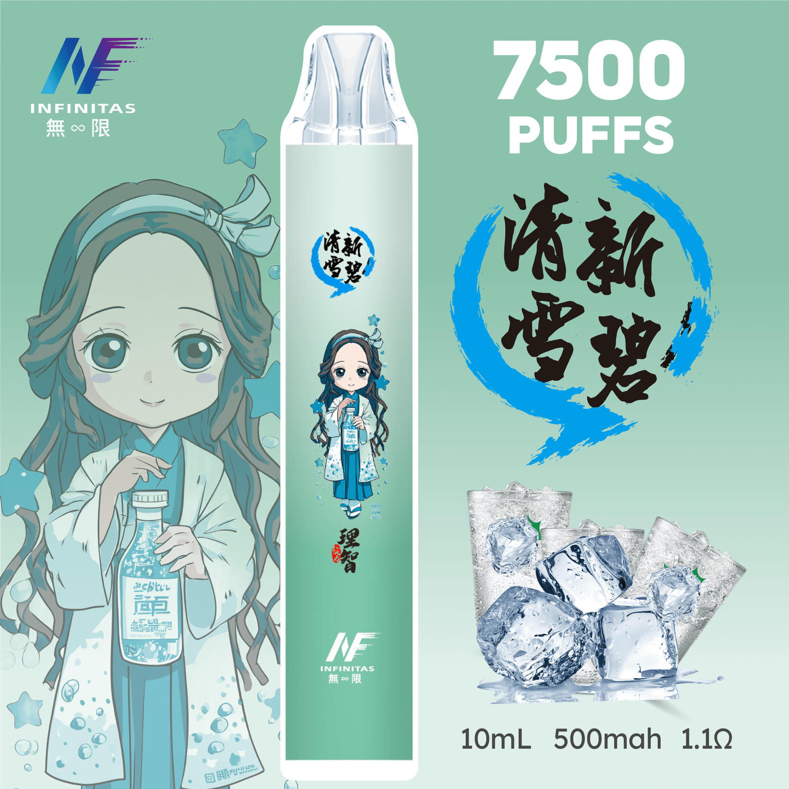 INF 無限 7500口拋棄式電子煙|鬼滅之刃聯名設計 大容量續航 INF 無限 7500口拋棄式電子煙|鬼滅之刃聯名設計 大容量續航:圖片 9