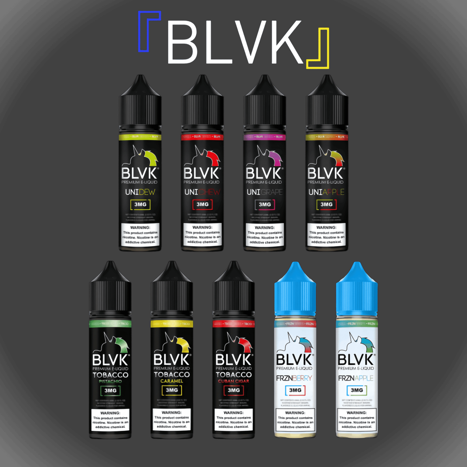 BLVK UNICORN 大煙油|美國進口獨角獸系列|3MG順滑口感 BLVK UNICORN 大煙油|美國進口獨角獸系列|3MG順滑口感